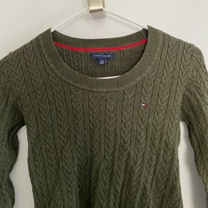 Tommy Hilfiger XS navy green long sleeve